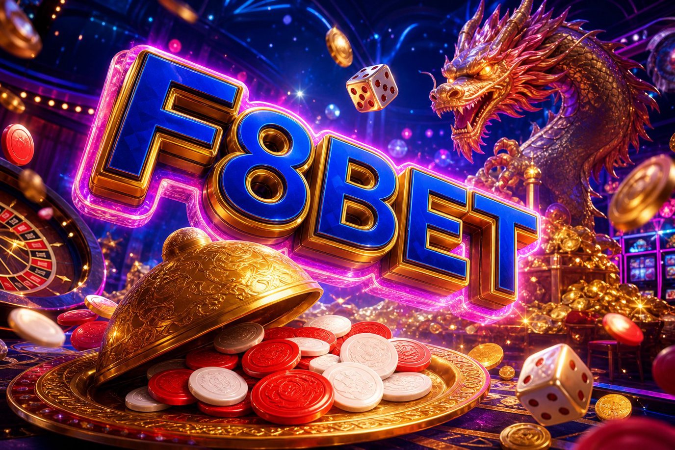 Màn hình chính Fortune Gems 2 trên F8BET với các viên đá quý nhiều màu