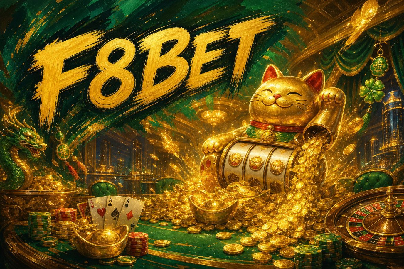 Khu vực ưu đãi F8BET hiển thị thẻ quà đăng ký và thưởng nạp lần đầu